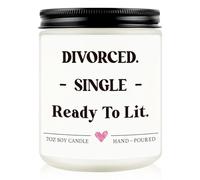 Cadeau de divorce, bougie de divorce, cadeau inspirant pour femme, meilleure amie, sœur, collègue, cadeaux de rupture pour elle, bougies parfumées coulées à la main à la lavande 200 ml