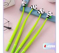 Cadeau de fête, cadeau de rentrée scolaire, stylo gel à paillettes mignon en forme de panda, papeterie créative, stylo à colle souple pour étudiants, stylo de signature de bureau 6 pièces,3 pièces,12 