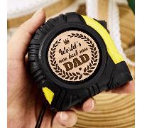 Cadeau de la Fête des Pères Mètre Ruban Rétractable Pliable, Compact et Portable, Avec Mécanisme de Frein, Verrouillage Coulissant, Lame Métallique, Échelle Double Impériale/Métrique, Facile à Lire AB
