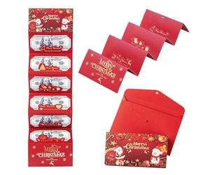 Cadeau en argent - Couverture Dee Papier, Distributeur d'argent de Noël en bois, Charmant Saisonnier | Paquet Cadeaux en espèces Christmass, Cartes Cadeaux Titre