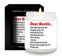 Cadeau Femme Bougie Parfumées Homme Anniversaire Bougies Meilleure Amie | Merci Cadeaux Idee Parfumée Lavande Parfum Pot En Verre Candle Sent Bon Maison