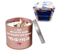 Cadeau Fete des Meres, Bougies Maman, Bougie Parfumée Cadeaux, Cire de Soja Parfumée à la Lavande, Cadeaux Anniversaire Noel Fête des Mères pour Maman Mere Femme (Rose A)