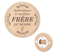 Cadeau Frère Idée Cadeau Pour Frère Fête Des Pères Idee Cadeaux Homme Original Utile Petit Cadeaux Pour Son Frere Anniversaire Decapsuleur Bois Ouvre-Bouteille Gadget Insolite Utile Decoration