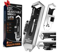 Cadeau Homme Outil Multifonction 9in1 Edc Pied De Biche Multitool Avec Tournevis, Avec Clé À Molette, Ouvre Bouteilles, Marteau D'urgence, Arrache Clou, Support De Téléphone Idee Cadeau Homme/Femmes