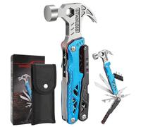 Cadeau Homme, Pince Multifonction en Acier Inoxydable 18 en 1 avec Marteau pour Extérieur, Survie, Camping, Randonnée, Réparation Simple