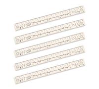 Cadeau Maitresse d'École, Règle Maître Personnalisée en Bois 30 cm Lot de 5, Cadeau Maitre d'École Fin d'Année avec Gravure Merci Professeur, Enseignant, Institutrice, Souvenir Scolaire