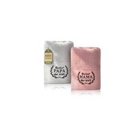 Cadeau Maman et Papa, serviette personnalisée brodée avec le nom, 100 % coton, serviette de bain 75x35cm, cadeau d’anniversaire pour la fête des pères Cadeaus de la fête des mères pour Maman et Papa