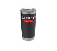 Cadeau Original Beau Papa Humour Anniversaire Fête des Pères Gobelet isotherme en acier inoxydable double paroi