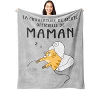 Cadeau personnalisé plaid couverture polaire 59x52 pouces - Noël, anniversaire