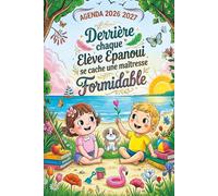 Cadeau personnalisé pour maîtresse d’école: Agenda semainier 2026 2027 | une semaine sur 2 pages.