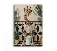 Cadeau Plus Toile Dans Les WC - Tableau Decoration Murale, Impression Sur Toile, Tableau Toilette, Affiche Toilette, Decoration WC, Poster Mural, Tableaux Decoratifs Muraux (Modèle #8)