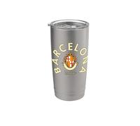 Cadeau souvenir Barcelone Catalogne Espagne Barcelone Gobelet isotherme en acier inoxydable double paroi