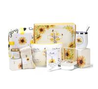Cadeaux chrétiens pour femme, 11 pièces cadeaux religieux en forme de tournesol, cadeaux catholiques inspirants avec verset de la Bible pour anniversaire, Noël, rétablissement pour maman, amie, sœur,