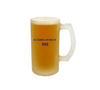CADEAUX.COM - Verre À Bière Chope Message Générique Homme Né En 1985 Personnalisé - Cadeau Personnalisable - Cadeau Anniversaire Homme - Cadeau Homme - Cadeau Année 1985