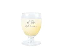 CADEAUX.COM - Verre à Ricard ou Pastis pour Homme de 21 ans - Message Personnalisable - Verre Personnalisé - Cadeau Anniversaire - Cadeau Homme