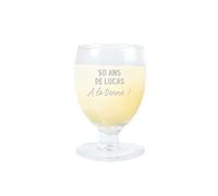 CADEAUX.COM - Verre à Ricard ou Pastis pour Homme de 50 ans - Message Personnalisable - Verre Personnalisé - Cadeau Anniversaire - Cadeau Homme