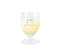 CADEAUX.COM - Verre à Ricard ou Pastis pour Homme de 70 ans - Message Personnalisable - Verre Personnalisé - Cadeau Anniversaire - Cadeau Homme