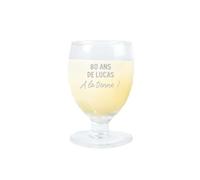 CADEAUX.COM - Verre à Ricard ou Pastis pour Homme de 80 ans - Message Personnalisable - Verre Personnalisé - Cadeau Anniversaire - Cadeau Homme