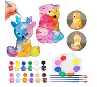 Cadeaux de Pâques pour enfants, lot de 2 lampes de chevet à peindre, loisirs créatifs, cadeaux pour filles, cadeaux pour filles de 3, 4, 5, 6, 7 ans, petit cadeau d'anniversaire d'enfant, kit de