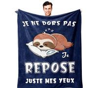 Cadeaux Homme, Cadeau Anniversaire Homme, Idee Cadeau Homme Original, Cadeau Mari Son Papa Grand Pere Papy Oncle Petit Ami, Fete des Peres, Cadeau Humour Homme Noël/Saint Valentin Couverture 130x150CM