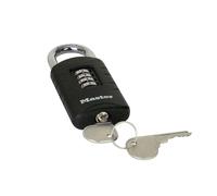 Master Lock Cadenas à combinaison 656EURDBLK Aluminium 4 chiffres pour usage extérieur
