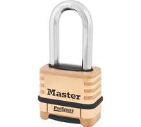 Cadenas à anse longue à combinaison résistant aux intempéries en laiton Master Lock 1175DLH 58mm
