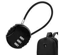 Cadenas à bagages - Cadenas à combinaison de 9,4 cm - Verrou de sécurité de voyage compact - Construction en métal - Mécanisme à code réinitialisable, valise, armoire de poche, outil de