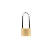 Cadenas n laiton avec anse longue de 60 mm - Serrure de sécurité en laiton massif pour abris de jardin, casier d'école, boîte à outils, clôture, unité de rangement intérieure - 3 clés