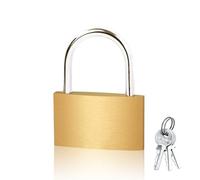 Cadenas n laiton de 60 mm avec anse longue ou courte, 3 clés pour casier d'école et de gym, abris de jardin, clôture, sac à dos, armoires de rangement - Petit format