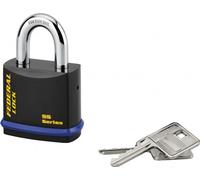 Cadenas déral Lock 720, acier, chantier, anse molybdène, 54mm, 2 clés, noir - THIRARD