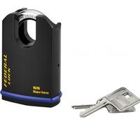 Cadenas déral Lock 720-P, acier, chantier, anse protégée molybdène, 54mm, 2 clés, noir - THIRARD