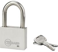 Cadenas à clé INOX, inox, anse inox, 60mm, 2 clés - THIRARD
