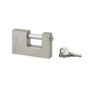 Cadenas à clé monobloc - THIRARD - Land - 90 mm - Acier - Résistant au cisaillement