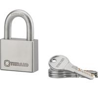 Cadenas à clé Rinox, inox, extérieur, anse inox, 50mm, 4 clés - THIRARD