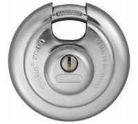 ABUS Cadenas Diskus 26/90 - résistant aux intempéries, avec cylindre anti-perçage et anti-arrachement - niveau de sécurité 8 - argenté