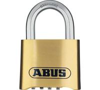 ABUS Cadenas à combinaison 0025088 – laiton forgé, anse inox 25 mm, 53 x 75