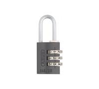 ABUS Mini cadenas à code 145/20 Titano, en aluminium, 3 chiffres, 20 mm, gris titane