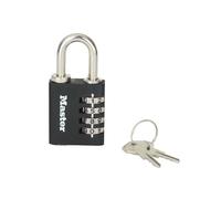 Cadenas À Code Personnalisable Master Lock 40Mm 4 Chiffres 2 Clés MLK7641BLK