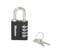 Cadenas À Code Personnalisable Master Lock 40Mm 4 Chiffres 2 Clés MLK7641BLK