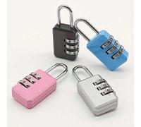 Cadenas à combinaison 3 chiffres en métal haut de gamme. Cadenas à code en métal pour valise et bagage. Serrure anti-vol mini en métal. Idéal pour sécuriser les accessoires de voyage, les casiers de g