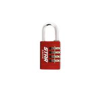 Cadenas à combinaison 4 chiffres - STARLOCK - 44mm - Aluminium - A code - En applique