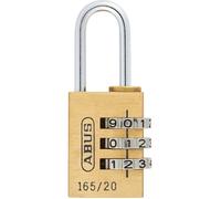 ABUS Cadenas laiton à combinaison interchangeable Série 165 20 mm Anse 21,5 mm G
