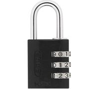 Cadenas à combinaison - ABUS - ABUS 145/30 - 30 mm - Noir - Corps en aluminium - Anse en acier - Code réglable - Compact