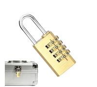 Cadenas à combinaison | Cadenas étanche réinitialisable à 4 chiffres | Verrou de casier intérieur et extérieur | Pour portails, clôtures, abris de jardin, remorque, armoire, conteneur, salle de sport