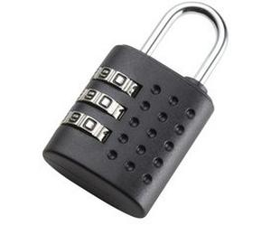Cadenas à combinaison, combinaison à 3 chiffres, noir