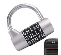 Cadenas à Combinaison de Lettres | Cadenas de Sécurité pour Casiers | Système de pour Armoire, Cadenas Portable à Code pour Valises Portes et Chaînes