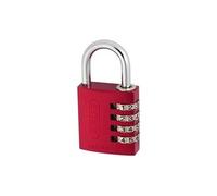 Cadenas à combinaison en aluminium 145/30 rouge