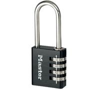 Cadenas à combinaison programmable MASTERLOCK 40 mm avec anse haute de 51 mm, noir - 7640EURDBLKLH