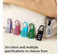 Cadenas à combinaison en métal premium inviolable, cadenas à combinaison 3 chiffres, cadenas à combinaison en métal portable pour bagages, mini cadenas anti-vol pour tiroir, accessoire de de voyage id