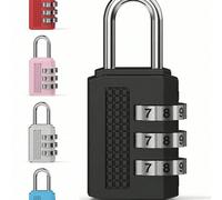 Cadenas à combinaison métallique haute qualité anti-altération, cadenas à code à 3 chiffres, cadenas à mot de passe portable en métal pour bagages, mini-cadenas anti-vol pour tiroirs, convient pour le